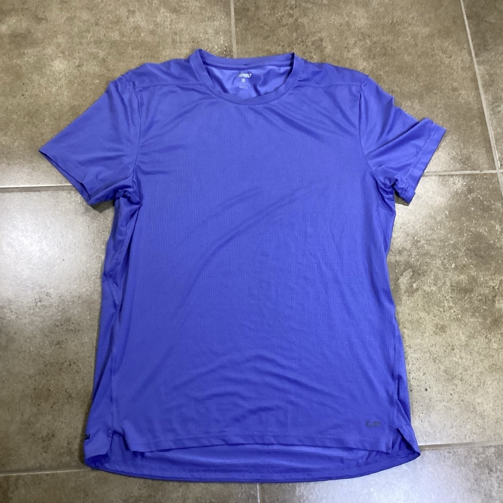UNIPRO Men's Sz M Athletic T-Shirt Blue Short Sleeve Performance Workout Tee